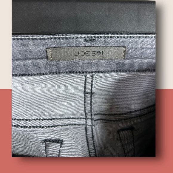 🩶 JOE'S JEANS THE BLONDIE SKINNY ANKLE GRAY HIGH RISE RAW HEM SZ 27 - Picture 7 of 10